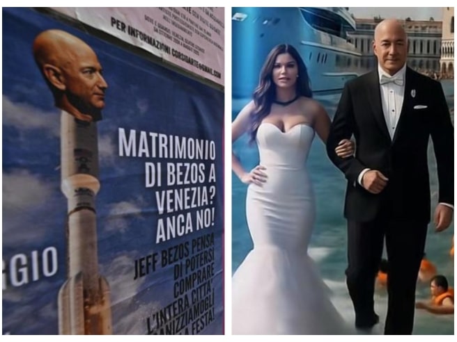 Venezia si ribella al matrimonio di Jeff Bezos: sfarzo, proteste e tensioni