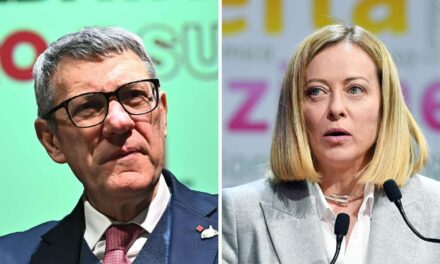 Bufera su Landini: “Meloni cortigiana di Trump”. Scoppia la polemica sul linguaggio sessista